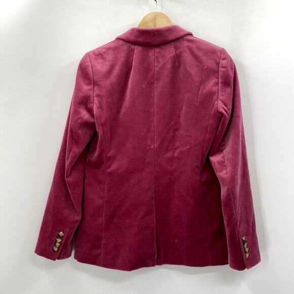 J. Crew Parke Velvet Blazer, dusty rose pink - Picture 7 of 9